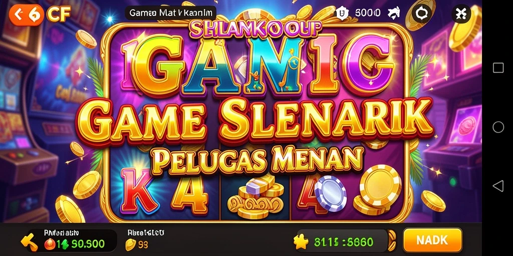 Tampilan gameplay 6CF dengan gulungan Slot yang menarik.