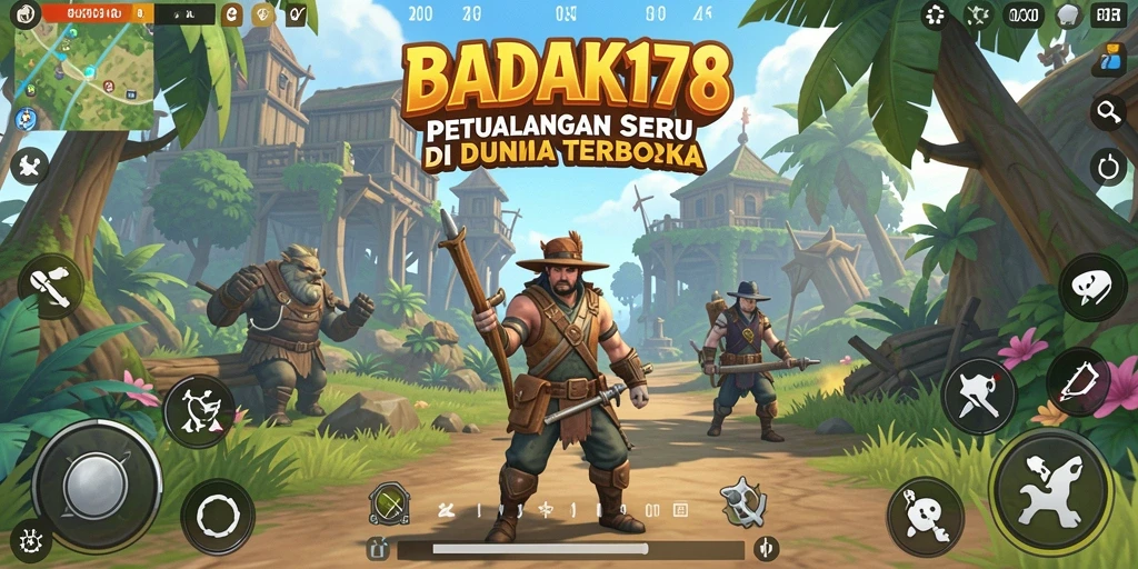 Tangkapan layar menampilkan petualangan seru dalam dunia terbuka.