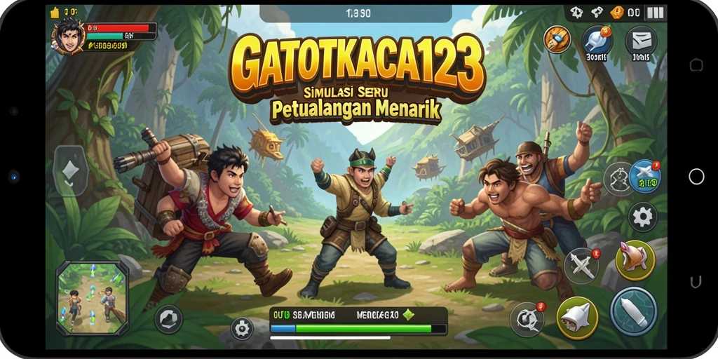 Tampilan gameplay seru GATOTKACA123 yang penuh petualangan.