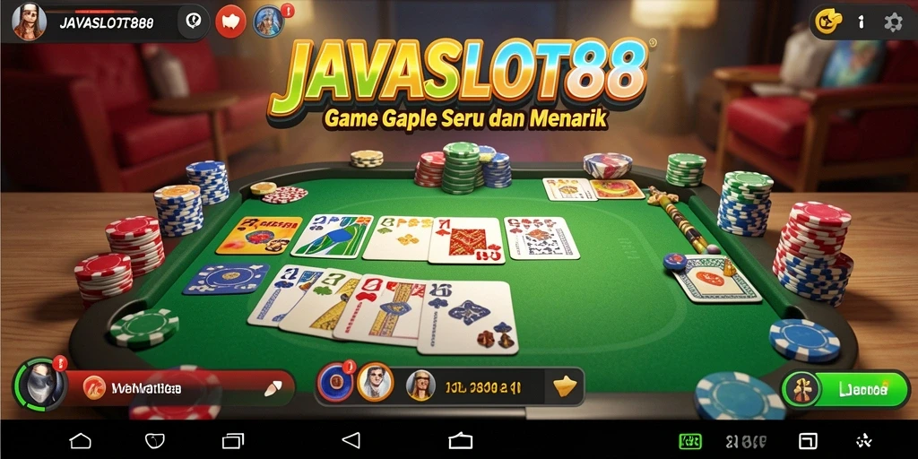 Tampilan gameplay Gaple yang seru dan mengasyikkan di JAVASLOT88.