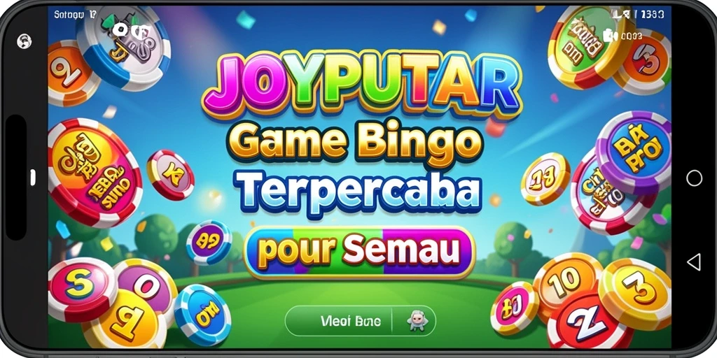 Screenshot JOYPUTAR menampilkan gameplay Bingo yang penuh warna dan menarik.