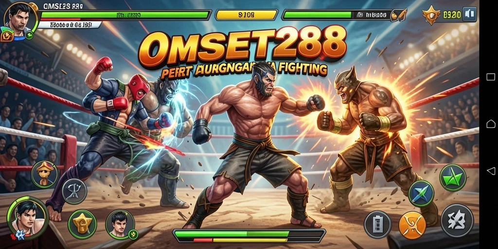 Tampilan screenshot OMSET288 menampilkan aksi pertarungan yang mendebarkan.