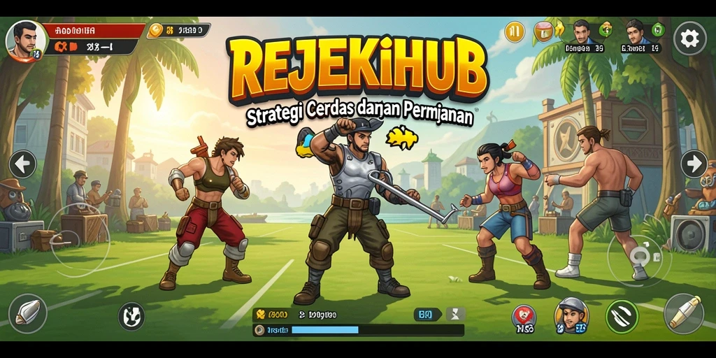 Tampilan gameplay seru dan strategis dalam REJEKIHUB.